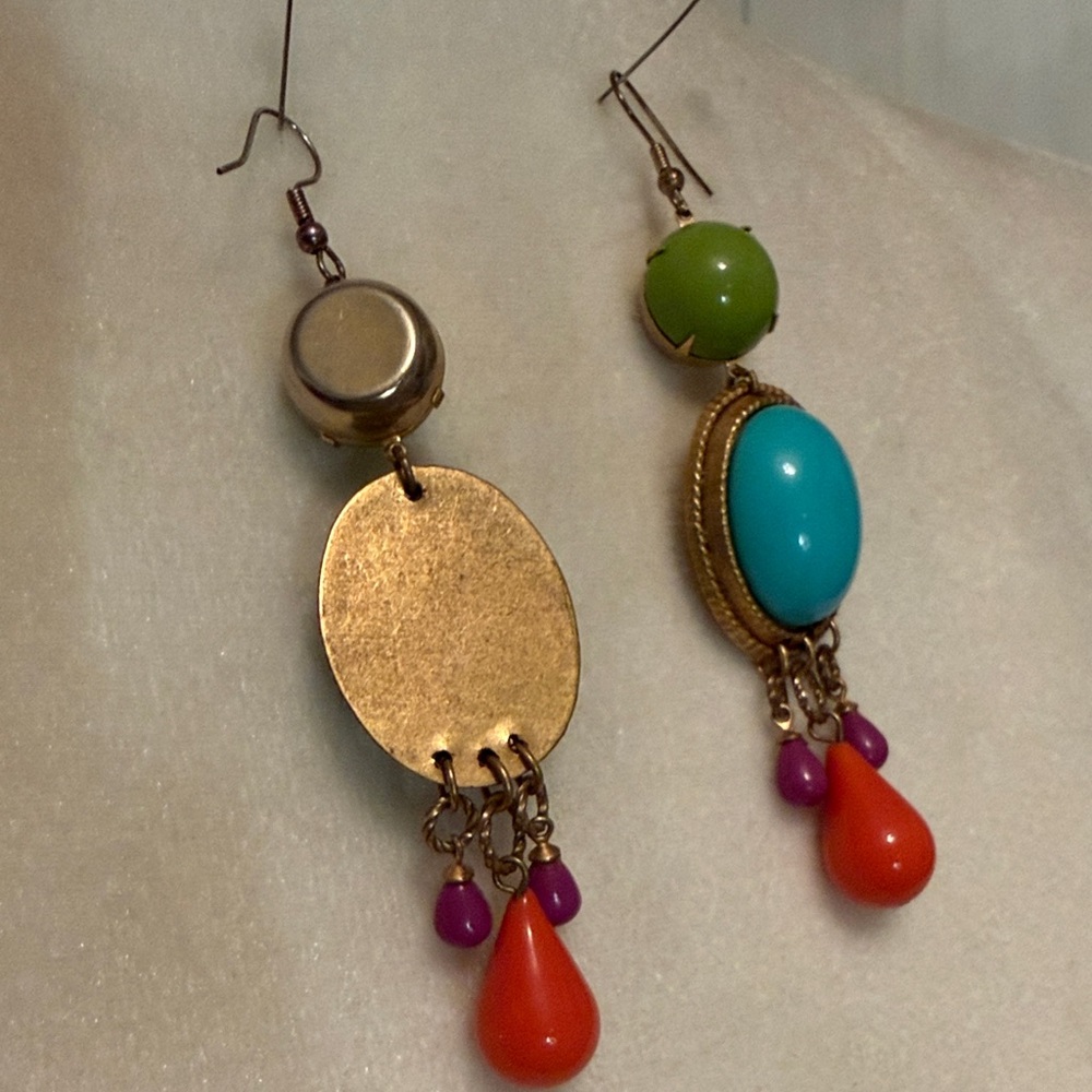 Colorful Dangle Earrings - Picture 4 of 4